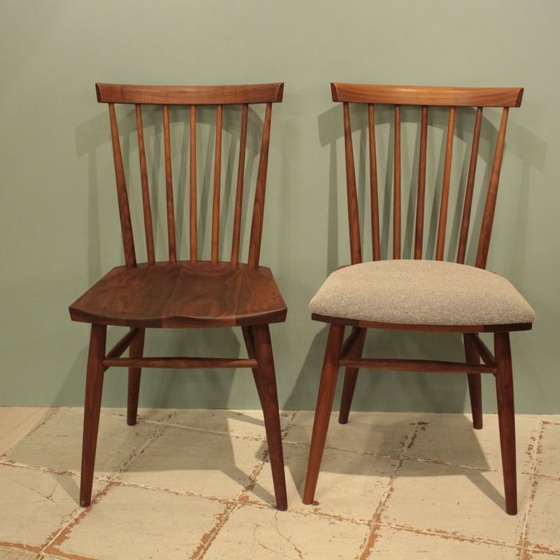 Lv-ched-wn エディ ダイニングチェア（板座/張座） ウォールナット材