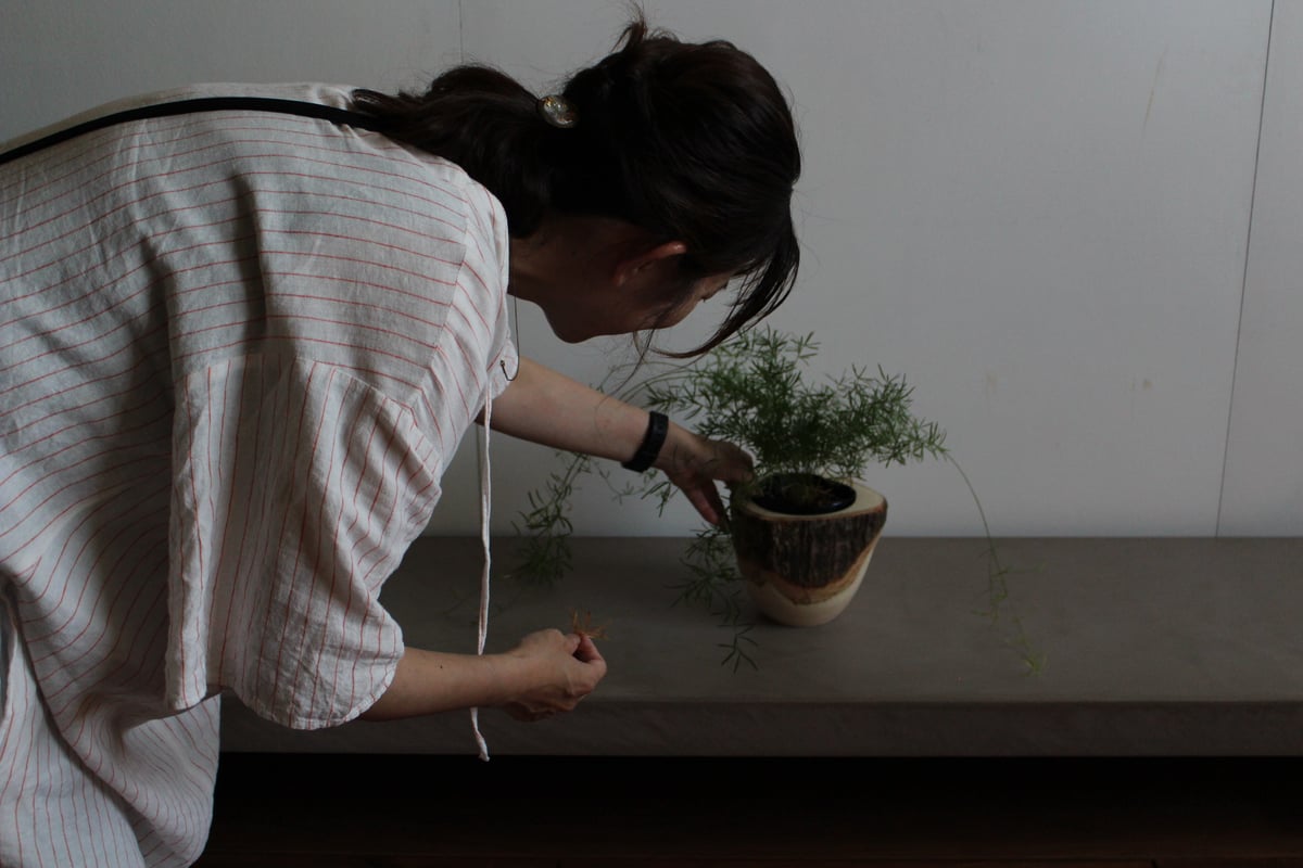 lefz-Tr-006A マンゴーウッドのウッドポット（小） | Leaf Village