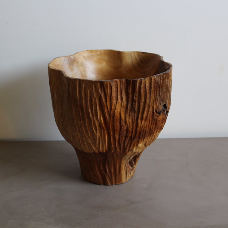 lefz-Az-012 チーク材ウッドボウル | Leaf Village