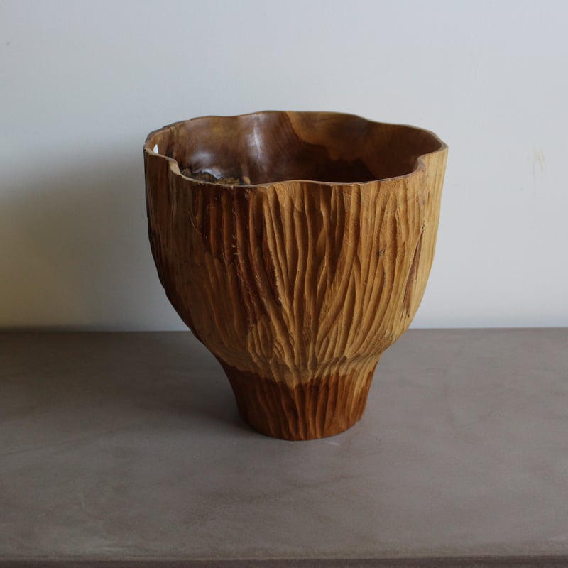 lefz-Az-012 チーク材ウッドボウル | Leaf Village