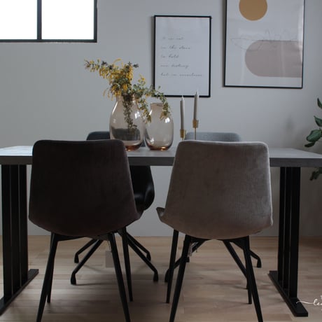 モールテックス ダイニングテーブル ASHGRAY"38" 脚TYPE:C脚  1400/850