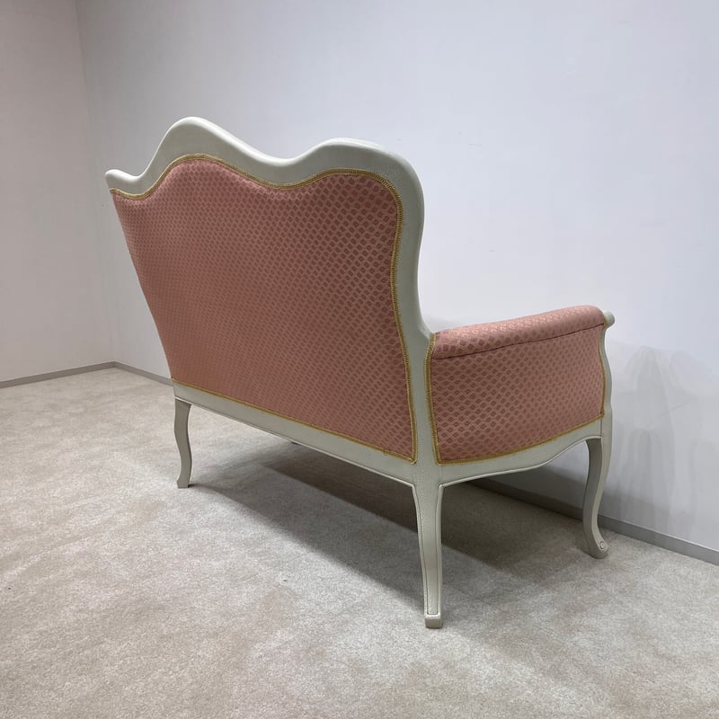 2人掛けソファー ロココ調 ルイ15世スタイル 猫脚 ラブソファ