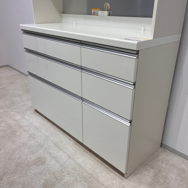 に*ん様 【大容量】Pamouna FDseries食器棚　パールホワイト　幅1 パモウナ PAMOUNA キッチンボード 食器棚 ホワイト