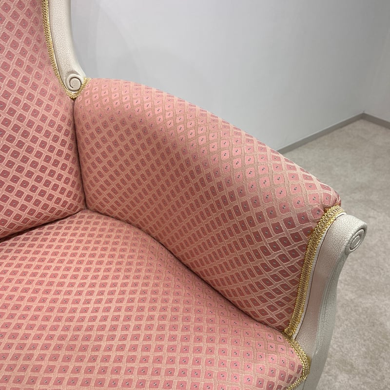 2人掛けソファー ロココ調 ルイ15世スタイル 猫脚 ラブソファ