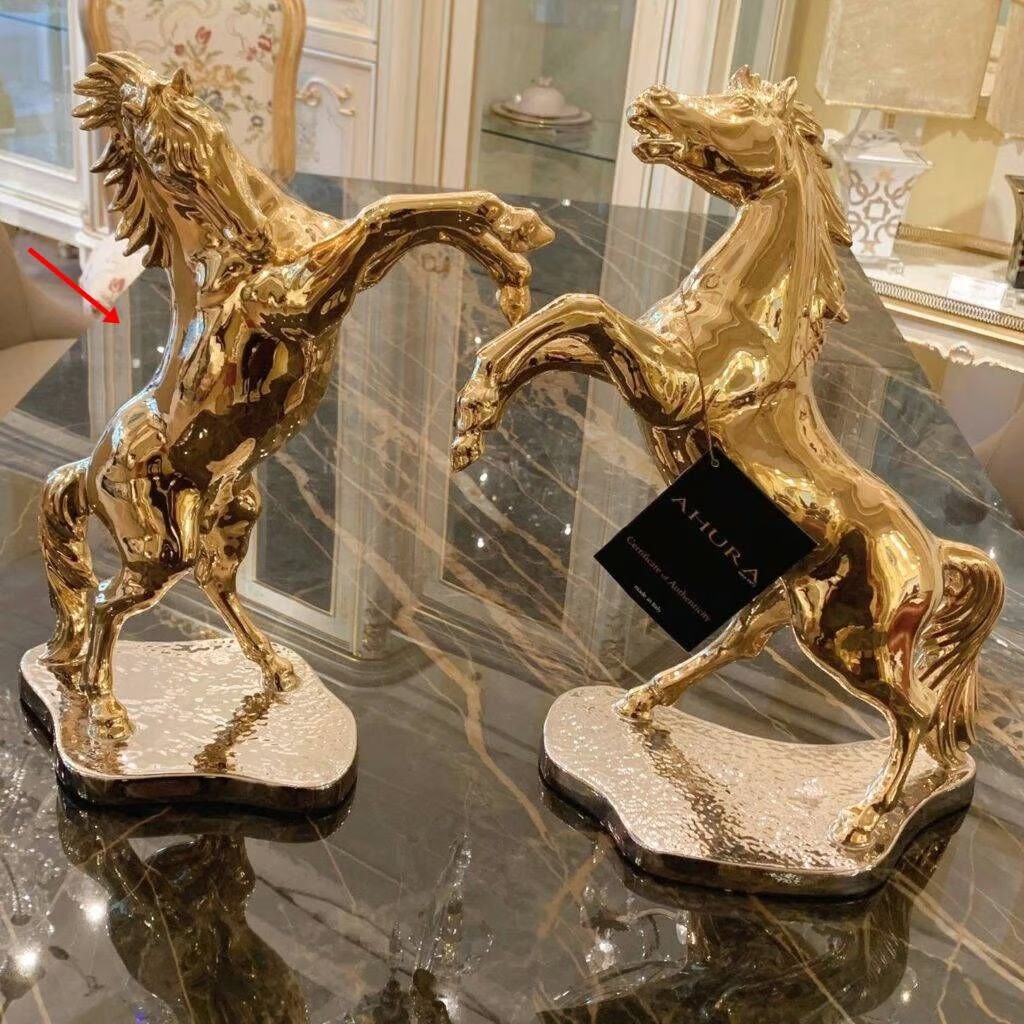 AHURA 】ゴールドの馬のオブジェ2 | APIS NET SHOP