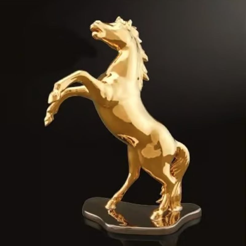AHURA 】ゴールドの馬のオブジェ1 | APIS NET SHOP