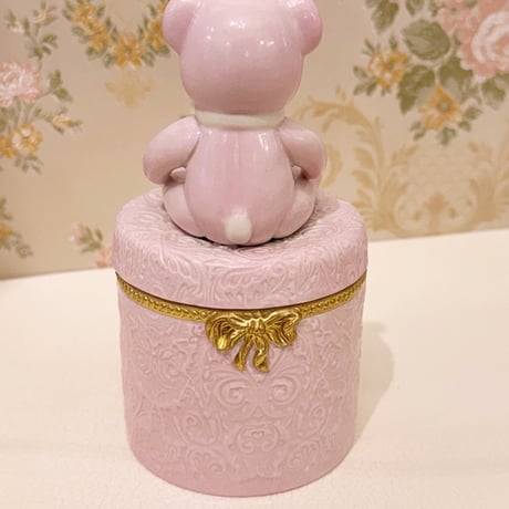 VILLARI ミニ・テディベア ボックス  ピンク