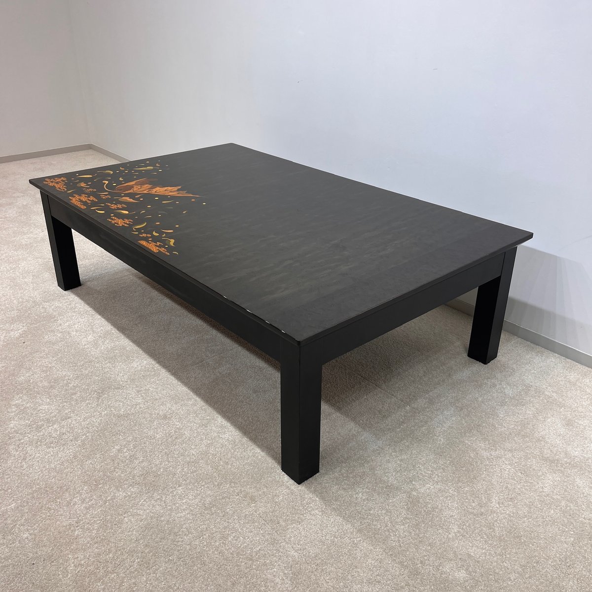 フランスベッド バーズアイ メープル リビングテーブル センターテーブル※i4※ 象嵌ローテーブル バーズアイ・メープル リビングテーブル | APIS NET SHOP