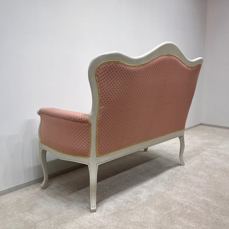 2人掛けソファー ロココ調 ルイ15世スタイル 猫脚 ラブソファ