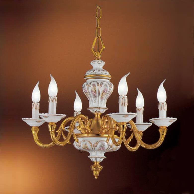 店頭引取り限定 イタリア FBAI ART 2593 高級 12灯 シャンデリア FBAI 】 ポーセリンシャンデリア | APIS NET SHOP