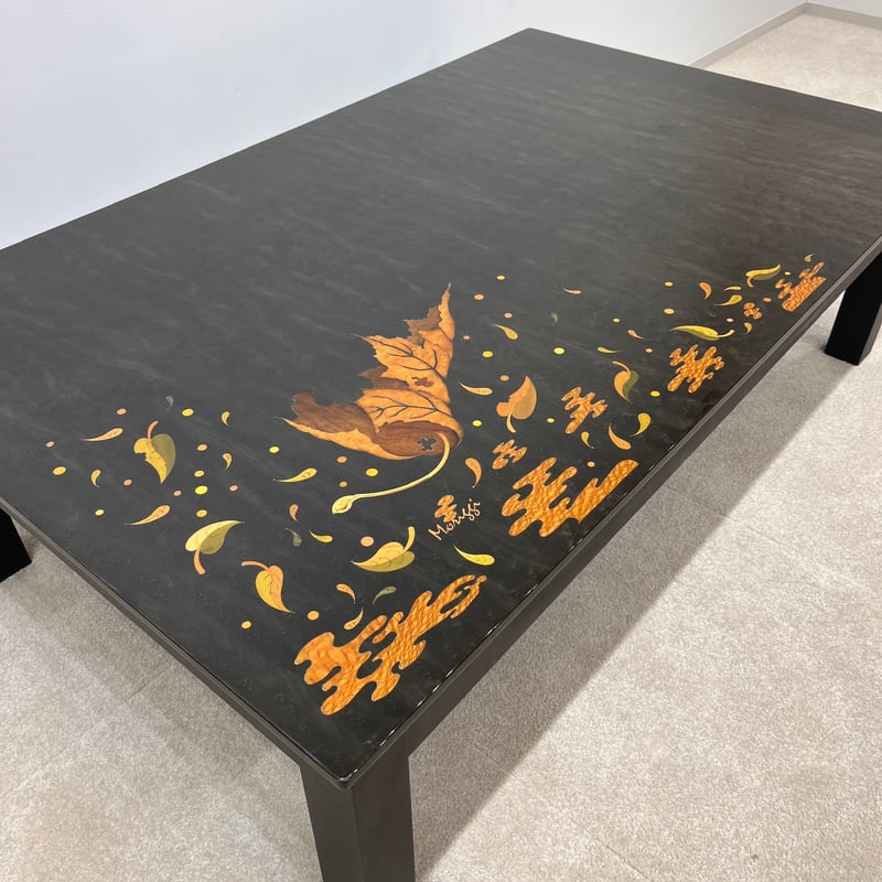 象嵌ローテーブル バーズアイ・メープル リビングテーブル | APIS NET SHOP