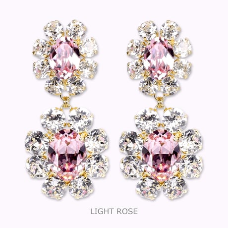 Classic Earrings -LIGHT ROSE-