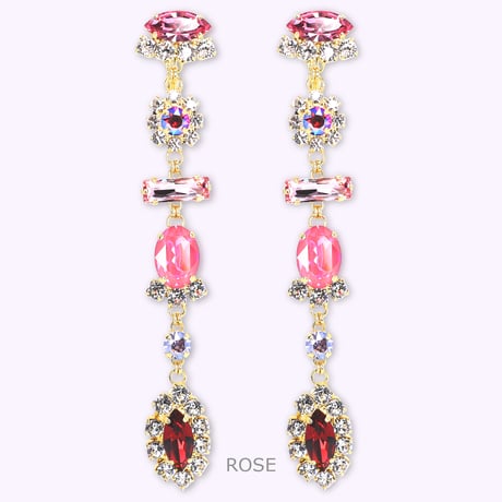 May Earrings -ROSE-