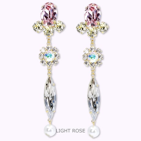 Drop Bijoux Earrings -LIGHT ROSE-