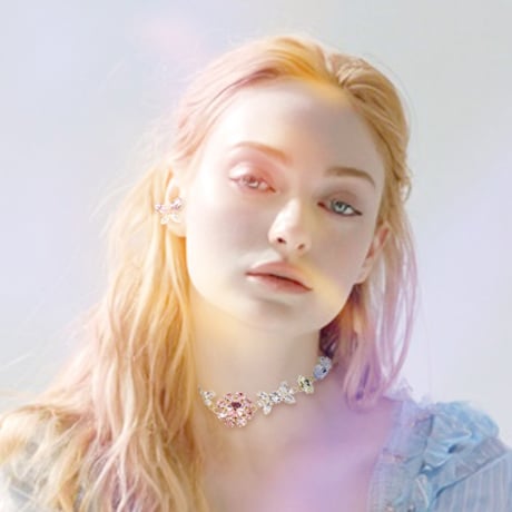 Blossom Necklace -BABY BLUE-