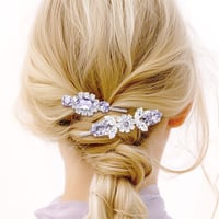 Mini Oval Bijoux Hair-pin -ICY FREESIA-