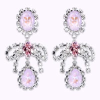 Bow&Drop Earrings -ICY VIOLET-