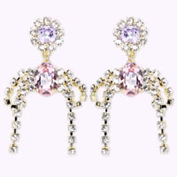 Candy Bow Earrings -LIGHT ROSE-