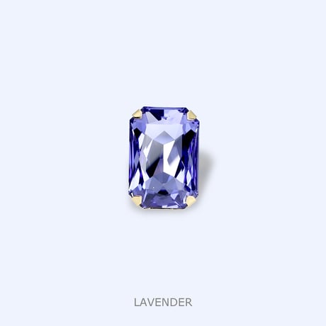 Rectangle Bijoux Ring -LAVENDER-