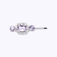 Mini Oval Bijoux Hair-pin -ICY FREESIA-