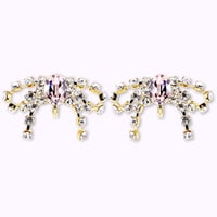 Bow Earrings -POWDER PINK-