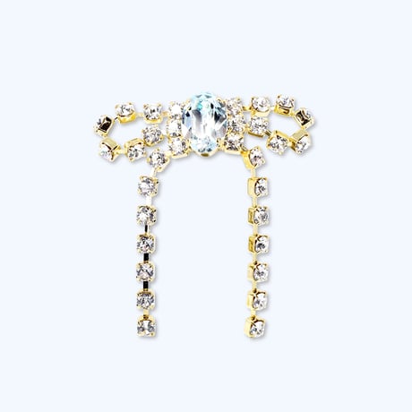 Bow Ring -LIGHT BLUE-