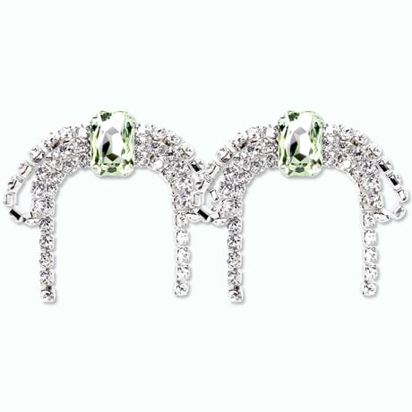 Oversized Bow Earrings -ICY MINT-