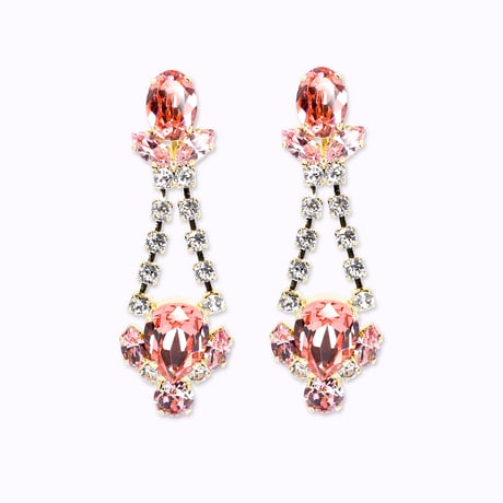 Swing Earrings -CHERRY PINK-