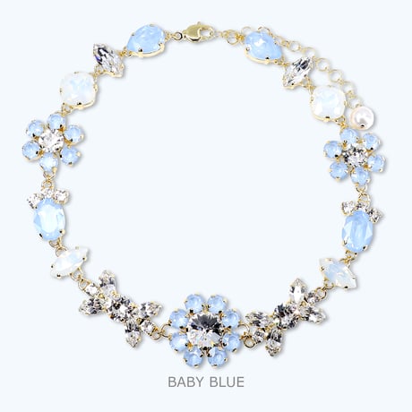 Blossom Necklace -BABY BLUE-