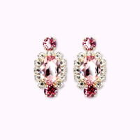 Oval Bijoux Earrings -LIGHT ROSE-