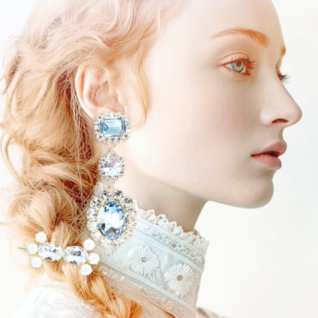 Oversized Classic Earrings -DAYDREAM BLUSH-