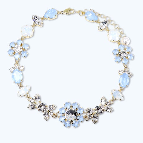 Blossom Necklace -BABY BLUE-