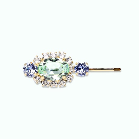 Oval Bijoux Hair-pin -MINT-