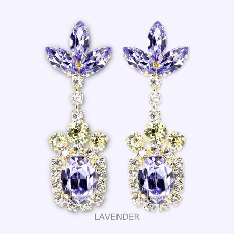 Flame Earrings -LAVENDER-