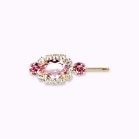 Oval Bijoux Hair-pin -LIGHT ROSE-