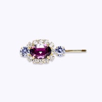 Oval Bijoux Hair-pin -AMETHYST-