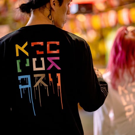 KOSULI INK DRIPPIN LONG SLEEVE T-SHIRTS コスリ　インク ドリッピン　ロングスリーブＴシャツ　長袖Ｔシャツ