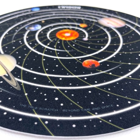 KOSULI / Colorful Spiral Dots & Solor System Pattern 12inch  Slipmat
