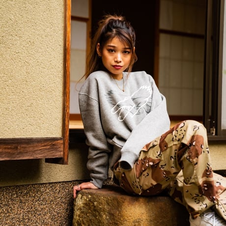 KOSULI CROSSING HANDS CREW NECK SWEAT コスリ　クロッシング　ハンズ　クルーネックスウェット　裏起毛　トレーナー
