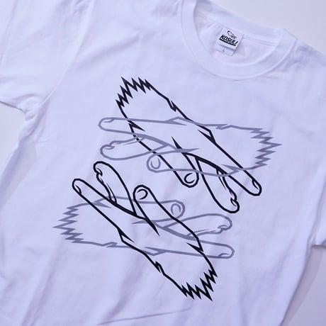 KOSULI CROSSING HANDS LONG SLEEVE/コスリ クロッシング　ハンズ　長袖Tシャツ
