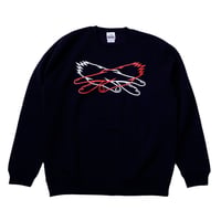 KOSULI CROSSING HANDS CREW NECK SWEAT コスリ　クロッシング　ハンズ　クルーネックスウェット　裏起毛　トレーナー