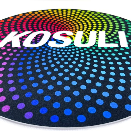 KOSULI / Colorful Spiral Dots & Solor System Pattern 12inch  Slipmat