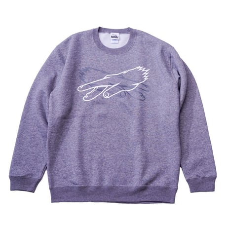 KOSULI CROSSING HANDS CREW NECK SWEAT コスリ　クロッシング　ハンズ　クルーネックスウェット　裏起毛　トレーナー