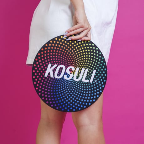KOSULI / Colorful Spiral Dots & Solor System Pattern 12inch  Slipmat