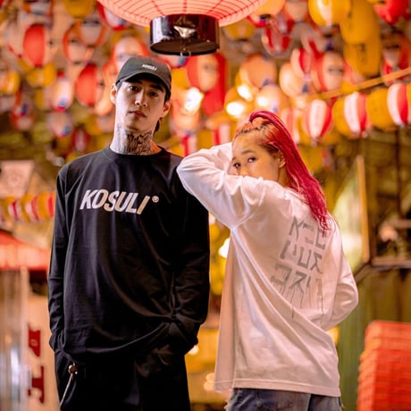 KOSULI INK DRIPPIN LONG SLEEVE T-SHIRTS コスリ　インク ドリッピン　ロングスリーブＴシャツ　長袖Ｔシャツ