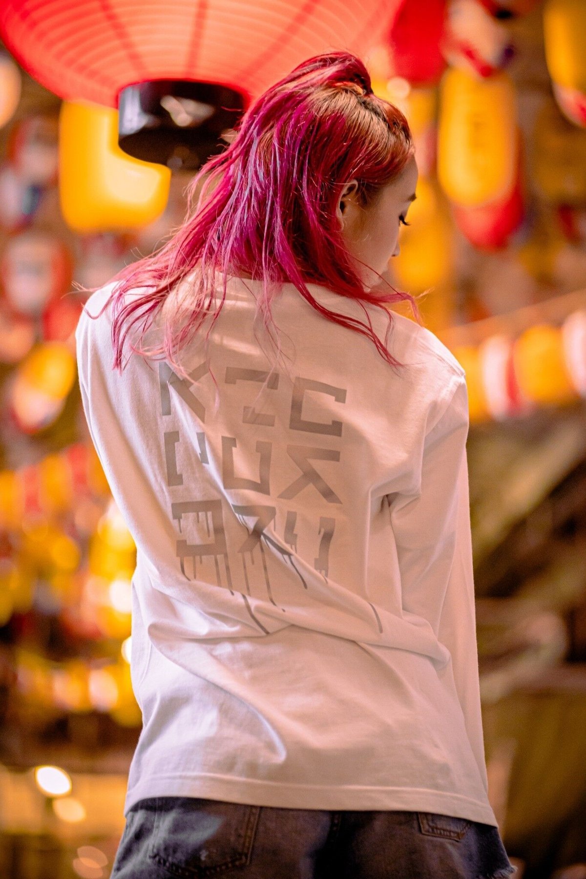 KOSULI INK DRIPPIN LONG SLEEVE T-SHIRTS コスリ インク