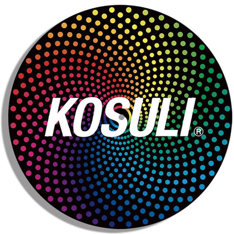 KOSULI / Colorful Spiral Dots & Solor System Pattern 12inch  Slipmat