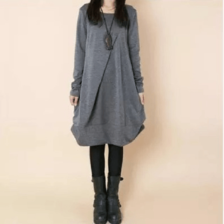 すっぽり着れるカットワンピース w64