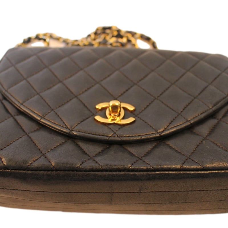 KW4 CHANEL シャネル マトラッセ ラムスキン シングルフラップ