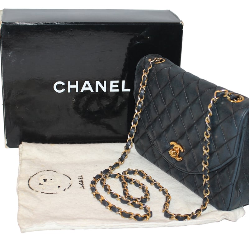 KW4 CHANEL シャネル マトラッセ ラムスキン シングルフラップ